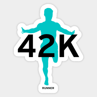 Runner 42 K Sticker